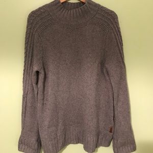 Knit Grey Roots Mock Neck Sweater